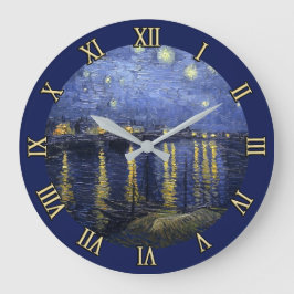 Starry Night von van Gogh Wall Clock Große Wanduhr
