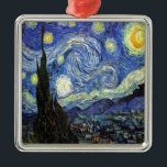 Starry Night von Vincent Van Gogh 1889 Ornament Aus Metall<br><div class="desc">Soweit ich weiß, sind diese Bilder öffentlich und dürfen in den USA uneingeschränkt verwendet werden.
Bitte kontaktieren Sie mich, wenn Sie feststellen, dass eines dieser Bilder nicht in Public Domain.</div>
