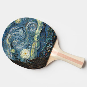 Starry Night von Vincent van Gogh.  Bekannte Kunst Tischtennis Schläger