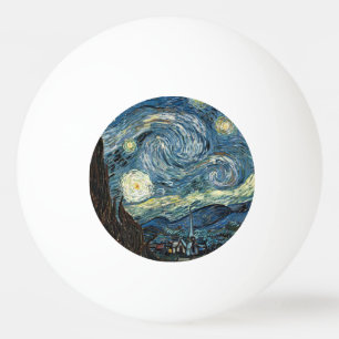 Starry Night von Vincent van Gogh. Berühmte Kunst Tischtennisball