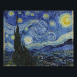 Starry Night von Vincent Van Gogh Fotodruck<br><div class="desc">Eines der bekanntesten Gemälde von Vincent Van Gogh. Starry Night ist ein wunderschönes blaues Öl auf der Leinwand von Van Gogh und das ist die höchste verfügbare Qualität auf Zazzle, sodass Sie mit einem qualitativ hochwertigen Druckergebnis rechnen können. Erhältlich auf vielen verschiedenen Geschenken, elektronischen Hüllen, Drucken und mehr! Entdecken Sie...</div>