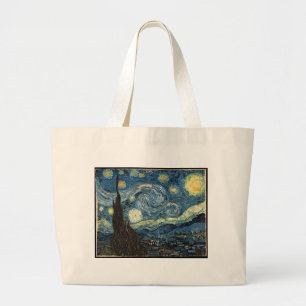 Starry Night von Vincent Van Gogh Jumbo Stoffbeutel