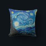 Starry Night von Vincent van Gogh Kissen<br><div class="desc">Starry Night, berühmtes Gemälde von Vincent van Gogh</div>