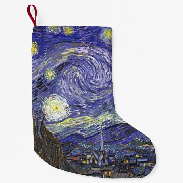 Starry Night von Vincent van Gogh Kleiner Weihnachtsstrumpf (Vorderseite)