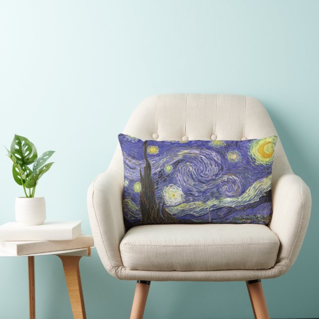 Starry Night von Vincent van Gogh Lendenkissen (Stuhl )