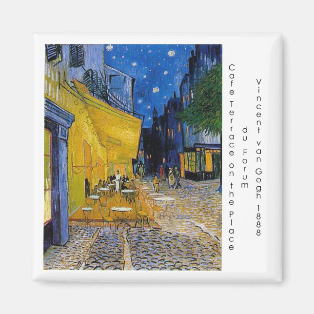 Starry Night von Vincent van Gogh Magnet (Vorne)