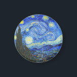 Starry Night von Vincent van Gogh Magnet<br><div class="desc">Starry Night von Vincent van Gogh</div>
