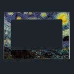 Starry Night von Vincent van Gogh. Magnetischer Fotorahmen<br><div class="desc">Berühmte Kunst Starry Night von Vincent van Gogh. Impressionismus,  Landschaftsölmalerei.</div>