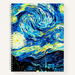 Starry Night von Vincent van Gogh Notizbuch