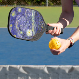 Starry Night von Vincent van Gogh Pickleball Schläger