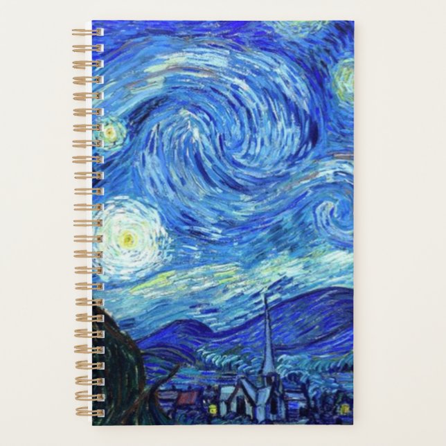 Starry Night von Vincent Van Gogh Planer (Vorderseite)