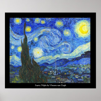 Starry Night von Vincent van Gogh Poster