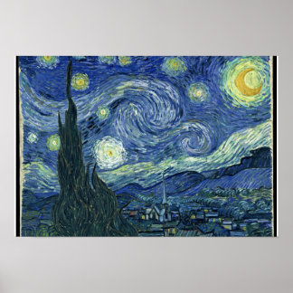 "Starry Night" von Vincent Van Gogh Poster