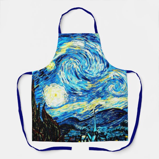 Starry Night von Vincent van Gogh Schürze (Vorderseite)