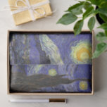 Starry Night von Vincent van Gogh Seidenpapier<br><div class="desc">Starry Night by Vincent van Gogh ist ein Vintages, kunstvolles Post-Impressionismus Landschaft Stadtbild mit Blick auf Saint Remy, Frankreich aus van Gogh Asyl. Der Nachthimmel wirbelt mit Wolken und leuchtendem Halbmond und strahlenden Sternen über dem malerischen Dorf. Starry Night ist wahrscheinlich van Goghs berühmteste Gemälde und wurde während des Tages...</div>