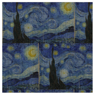 Starry Night von Vincent Van Gogh Stoff