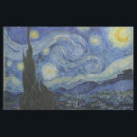 Starry Night von Vincent Van Gogh Stoff<br><div class="desc">Eines der bekanntesten Gemälde von Vincent Van Gogh. Starry Night ist ein wunderschönes blaues Öl auf der Leinwand von Van Gogh und das ist die höchste verfügbare Qualität auf Zazzle, sodass Sie mit einem qualitativ hochwertigen Druckergebnis rechnen können. Erhältlich auf vielen verschiedenen Geschenken, elektronischen Hüllen, Drucken und mehr! Entdecken Sie...</div>