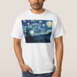 Starry Night von Vincent Van Gogh T-Shirt<br><div class="desc">Starry Night von Vincent Van Gogh</div>