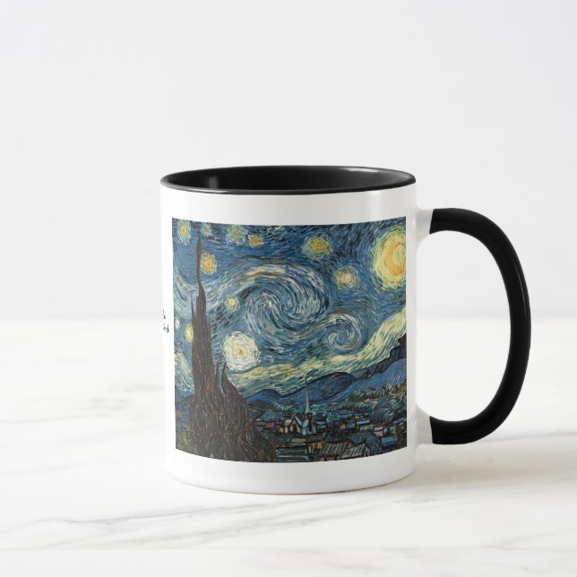 Starry Night von Vincent van Gogh Tasse (Rechts)