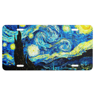 Starry Night von Vincent van Gogh US Nummernschild