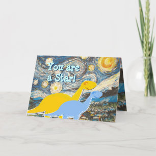 Starry Night Vous êtes une carte Star Dinosaures