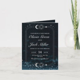 Starry Night Wedding Celestial Night Sky Einladung