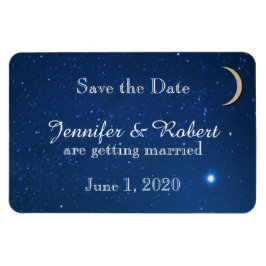 Starry Night Wedding Save the Date Magnet