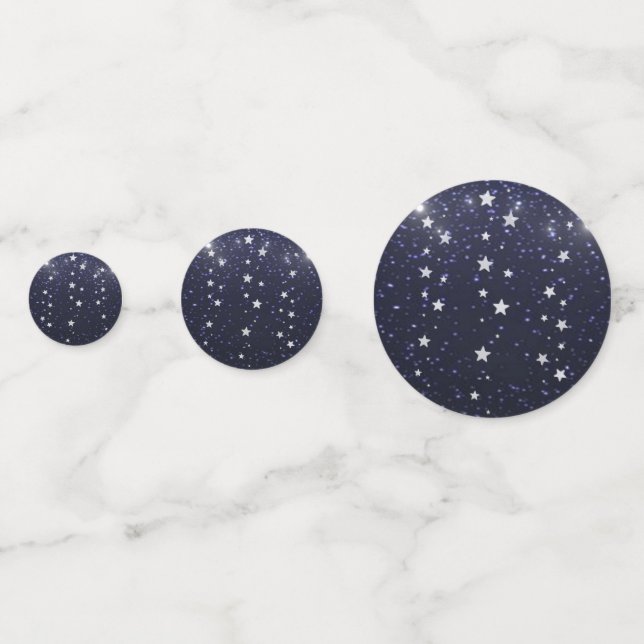 Starry Night Wedding Table Confetti Konfetti (Vorderseiten)