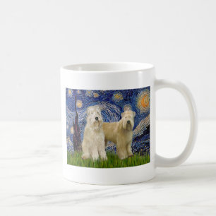 Starry Night - Wheaten Terriers (zwei) Kaffeetasse