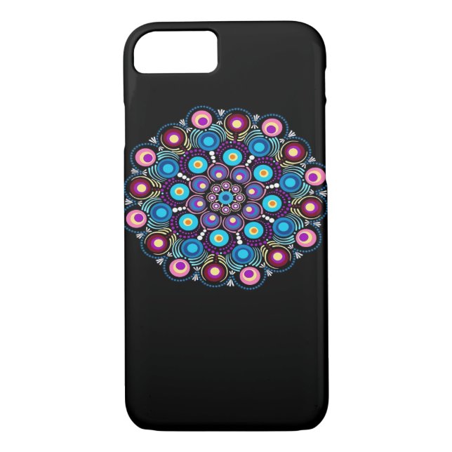 Starry Night Whimsigoth Dot Mandala Case-Mate iPhone Hülle (Rückseite)