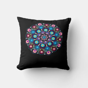 Starry Night Whimsigoth Dot Mandala Kissen