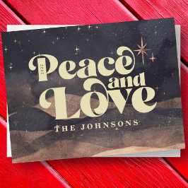 Starry Night Winter Sky Modernes Elegantes Design Feiertagskarte