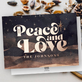 Starry Night Winter Sky Modernste Kunst, Dichtung  Folien Feiertagskarte