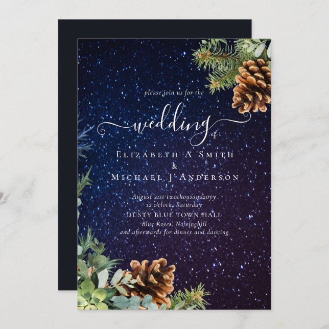 Starry Night Winter Wedding Budget (Vorne/Hinten)