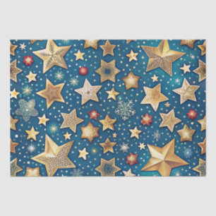 Starry Night Wrapping Paper Shimmering und Festiva Seidenpapier