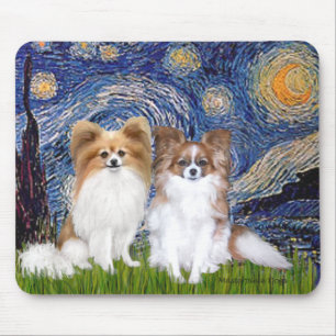 Starry Night - Zwei Papillen Mousepad