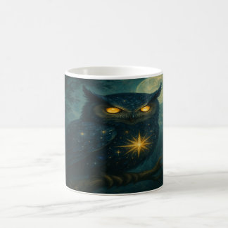 Starry Owl - Moonlit Forest Guardian Kaffeetasse