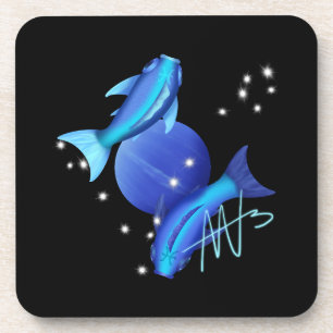 Starry Pisces Neptune Zodiac Getränkeuntersetzer