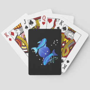 Starry Pisces Neptune Zodiac Spielkarten