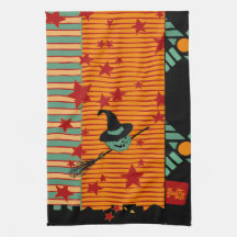 Starry Ride with Green Jack Tea Towel