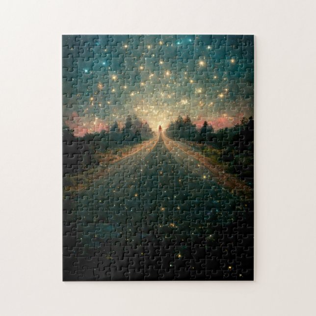 Starry Road Fantasy Landscape Sci-Fi (Vertikal)