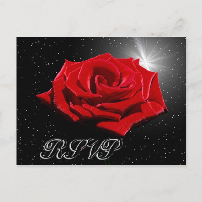 Starry Romantic Night Postkarte (Vorderseite)