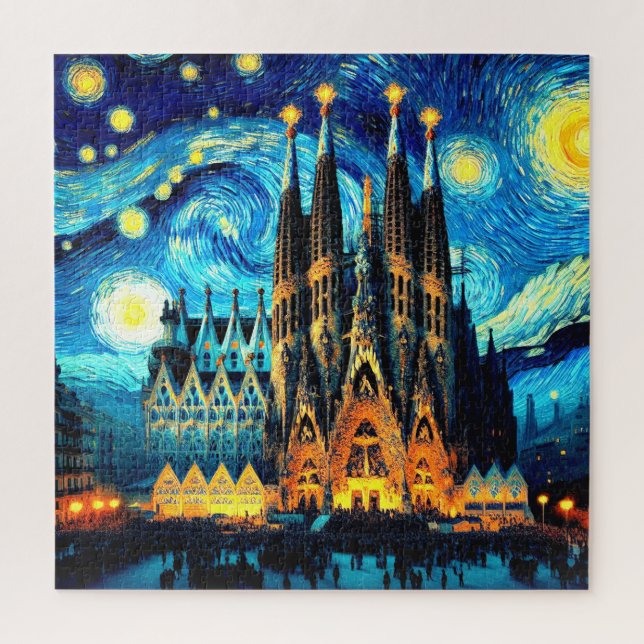 Starry Sagrada Familia Barcelona (Vertikal)
