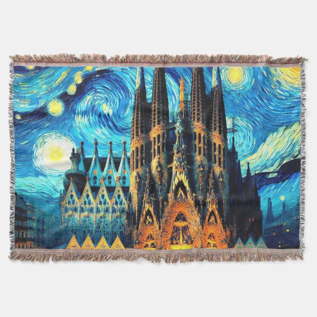 Starry Sagrada Familia Barcelona Decke (Vorderseite)
