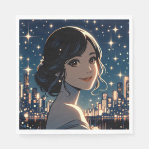 Starry Serenity Smile Serviette
