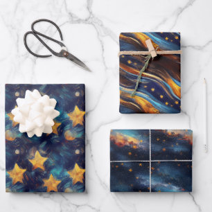 Starry Sky Geschenkpapier Set
