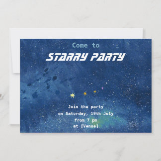 Starry Sky individuell anpassbar Einladung