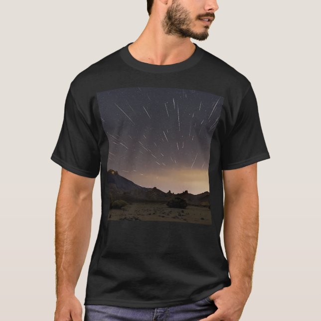 Starry Sky Stars Weltraumstains T-Shirt (Vorderseite)