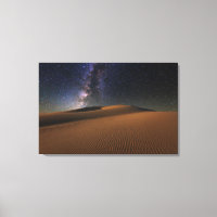 Starry Sky über der Sand Dunes Gobi Wüste