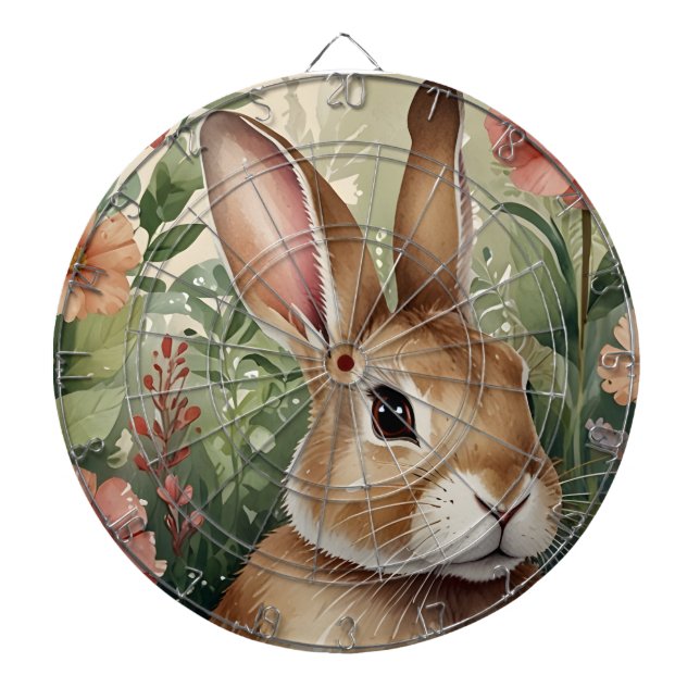 Starry Spring Bunny Dart Board Dartscheibe (vorne)
